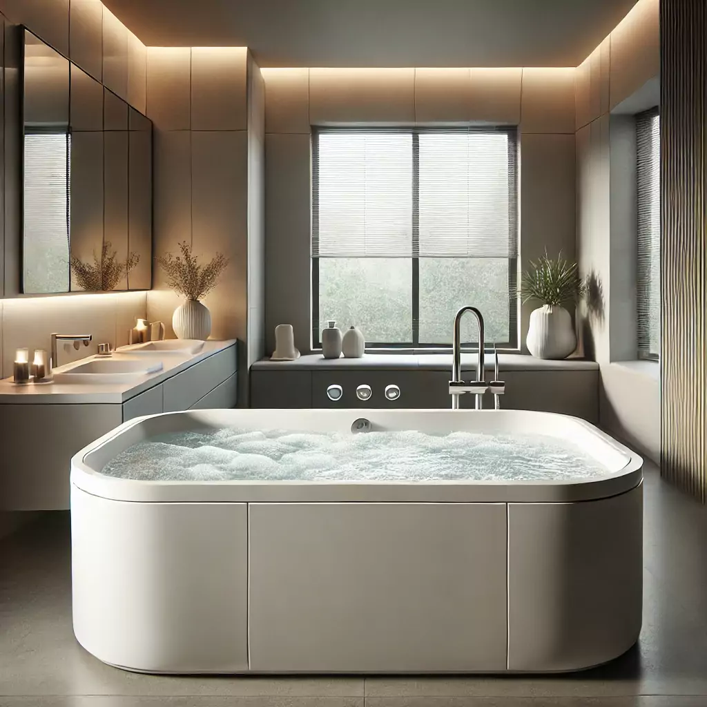 Badewanne mit Whirlpool: Installation und wesentliche Wartung Hydromassage Bathtub